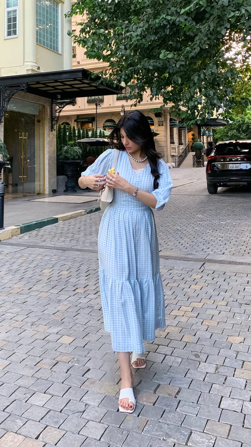 Check Print Dress